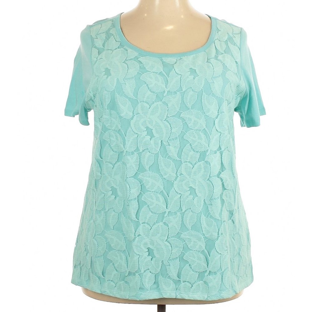 Lane Bryant Short Sleeve Lace Tee 18 / 20